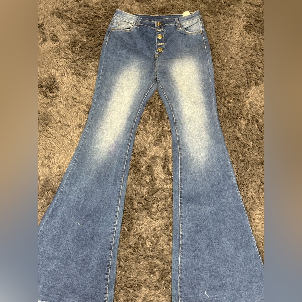 Source Unknown Denim Flare Jeans